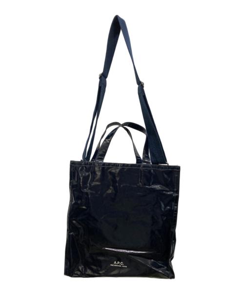 A.P.C.（アーペーセー）A.P.C. (アーペーセー) 2WAYトートバッグ　COETO H61318　cabas recuperation 21A ネイビーの古着・服飾アイテム