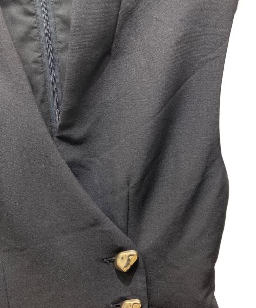 Snidel（スナイデル）Snidel (スナイデル) 金ボタンジレワンピ　SWFO244242 ブラックの古着・服飾アイテム