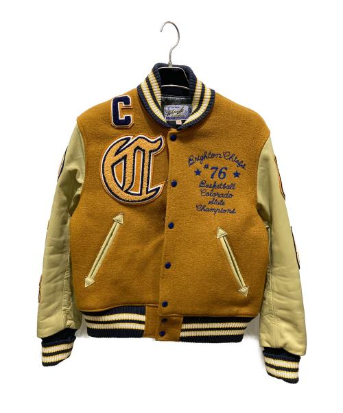 whitesville（ホワイツビル）whitesville (ホワイツビル) SET-IN WOOLMELTON AWARD JACKET オレンジ サイズ:38の古着・服飾アイテム