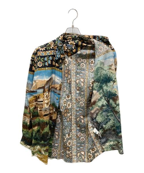 KENZO（ケンゾー）KENZO (ケンゾー) 総柄シャツ　3312-2046 ブラック サイズ:3の古着・服飾アイテム