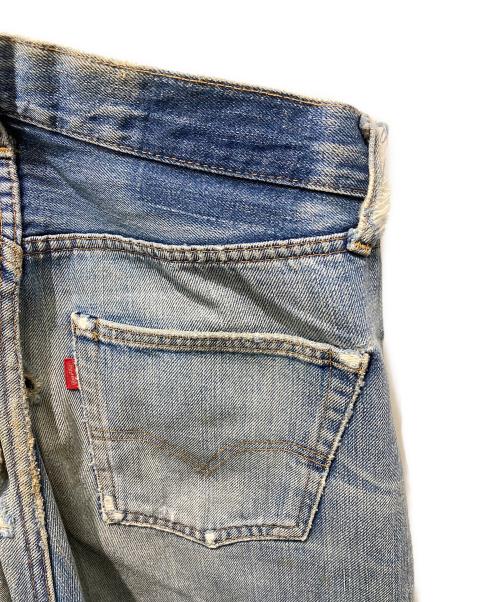 LEVI'S（リーバイス）LEVI'S (リーバイス) 66前期デニムパンツ　ボタン裏6 ポケットシングルステッチ スモールE 75年製 インディゴ サイズ:記載無しの為実寸参照の古着・服飾アイテム