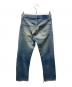 LEVI'S (リーバイス) 66前期デニムパンツ　ボタン裏6 ポケットシングルステッチ スモールE 75年製 インディゴ サイズ:記載無しの為実寸参照：19000円