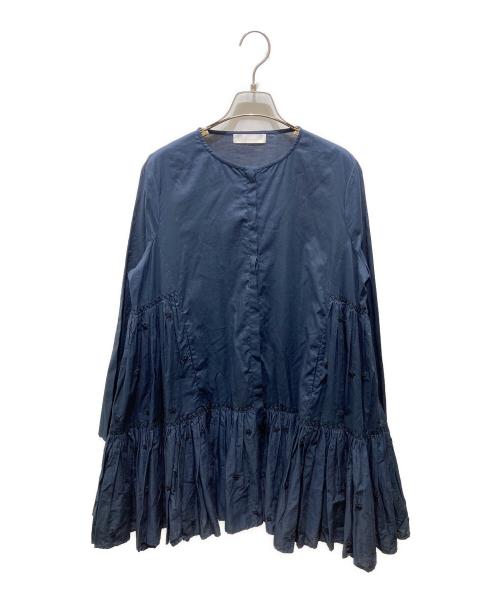 merlette（マーレット）merlette (マーレット) チュニックワンピース　3510300593　 MARTEL DRESS RonHerman ネイビー サイズ:XSの古着・服飾アイテム