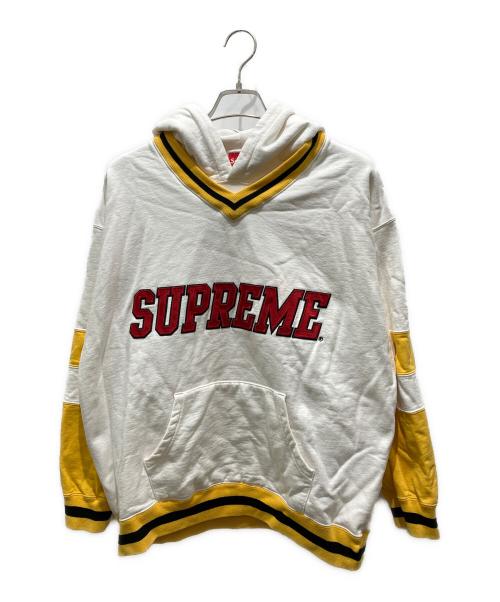 SUPREME（シュプリーム）Supreme (シュプリーム) hockey hooded sweatshirt ホワイト サイズ:Mの古着・服飾アイテム