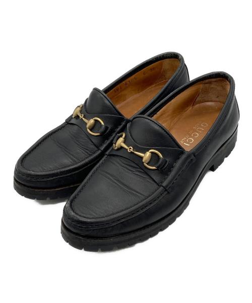 GUCCI（グッチ）GUCCI (グッチ) ホースビットローファー ブラック サイズ:36 1/2の古着・服飾アイテム
