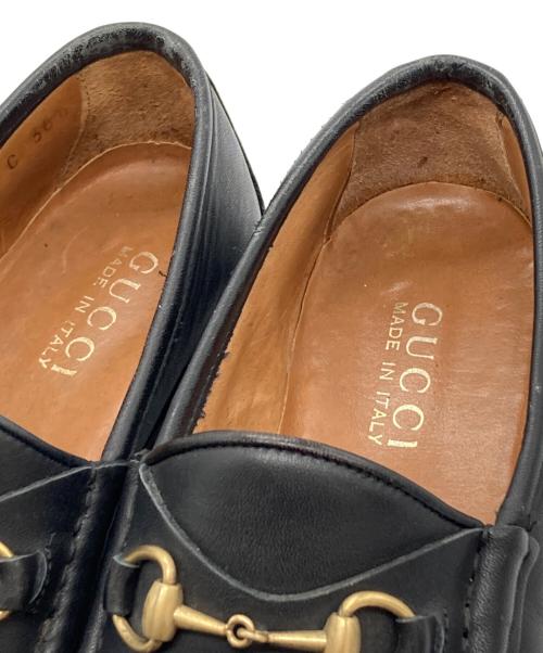 GUCCI（グッチ）GUCCI (グッチ) ホースビットローファー ブラック サイズ:36 1/2の古着・服飾アイテム