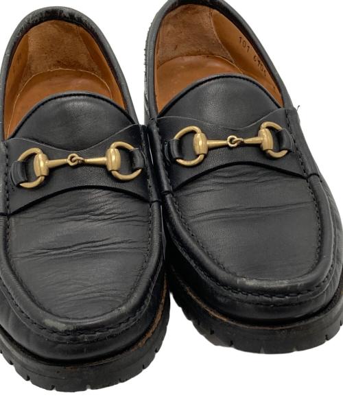 GUCCI（グッチ）GUCCI (グッチ) ホースビットローファー ブラック サイズ:36 1/2の古着・服飾アイテム