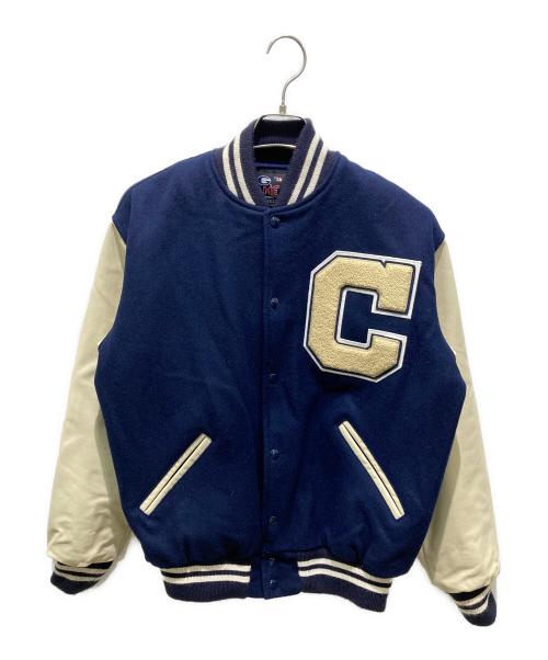 GAME CUSTON APPAREL（ゲームカスタムアパレル）GAME CUSTON APPAREL (ゲームカスタムアパレル) スタジャン ネイビー サイズ:Sの古着・服飾アイテム