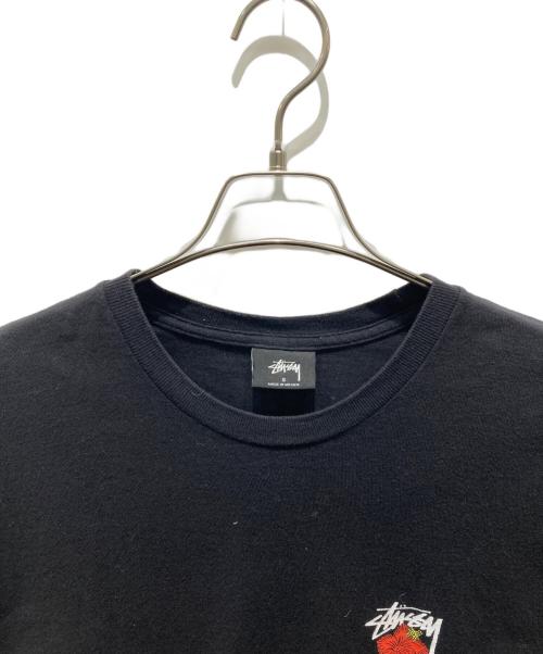 stussy（ステューシー）stussy (ステューシー) 花柄プリントTシャツ ブラック サイズ:Sの古着・服飾アイテム