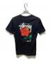 stussy (ステューシー) 花柄プリントTシャツ ブラック サイズ:S：5000円