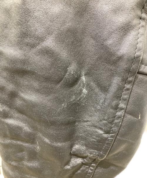 HORN WORKS（ホーンワークス）HORN WORKS (ホーンワークス) レザーライダースジャケット ブラック サイズ:Lの古着・服飾アイテム