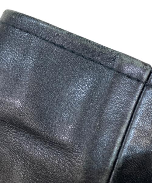 HORN WORKS（ホーンワークス）HORN WORKS (ホーンワークス) レザーライダースジャケット ブラック サイズ:Lの古着・服飾アイテム