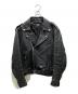 HORN WORKS（ホーンワークス）の古着「レザーライダースジャケット」｜ブラック