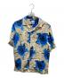 PAUL SMITH（ポールスミス）の古着「Monarch Rose総柄シャツ　PF-CR-84673」｜ブルー