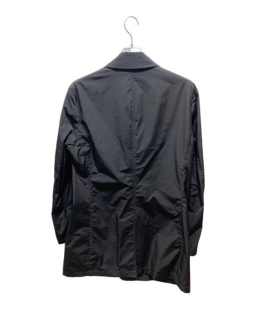 BLACK LABEL CRESTBRIDGE（ブラックレーベル クレストブリッジ）BLACK LABEL CRESTBRIDGE (ブラックレーベル クレストブリッジ) シャドーチェックライトウェイトステンカラーコート　51A30-306-09 ブラック サイズ:Lの古着・服飾アイテム