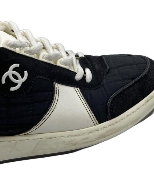 CHANEL（シャネル）CHANEL (シャネル) ココマークローカットスニーカー　G39802 ブラック サイズ:39の古着・服飾アイテム