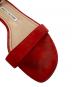 中古・古着 Manolo Blahnik (マノロブラニク) フラットサンダル レッド サイズ:38 1/2：5000円