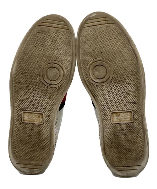 GUCCI（グッチ）GUCCI (グッチ) プラットフォームエーススニーカー　505995 ホワイト サイズ:37 1/2の古着・服飾アイテム