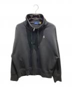 POLO RALPH LAURENポロ・ラルフローレン）の古着「ハイネックハーフジップスウェット」｜ブラック