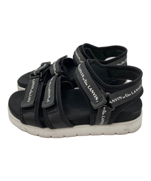 LANVIN en Bleu（ランバンオンブルー）LANVIN en Bleu (ランバンオンブルー) スポーツサンダル ブラック サイズ:24 1/2の古着・服飾アイテム