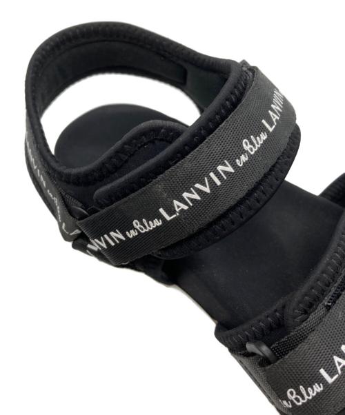 LANVIN en Bleu（ランバンオンブルー）LANVIN en Bleu (ランバンオンブルー) スポーツサンダル ブラック サイズ:24 1/2の古着・服飾アイテム