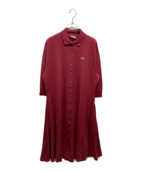 LACOSTE（ラコステ）LACOSTE (ラコステ) ポロシャツワンピース　EF2284M レッド サイズ:40 未使用品の古着・服飾アイテム