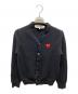 PLAY COMME des GARCONS（プレイコムデギャルソン）の古着「ニットカーディガン」｜ブラック