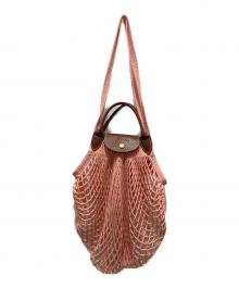 LONGCHAMP（ロンシャン）の古着「メッシュバッグ　10121」｜ピンク