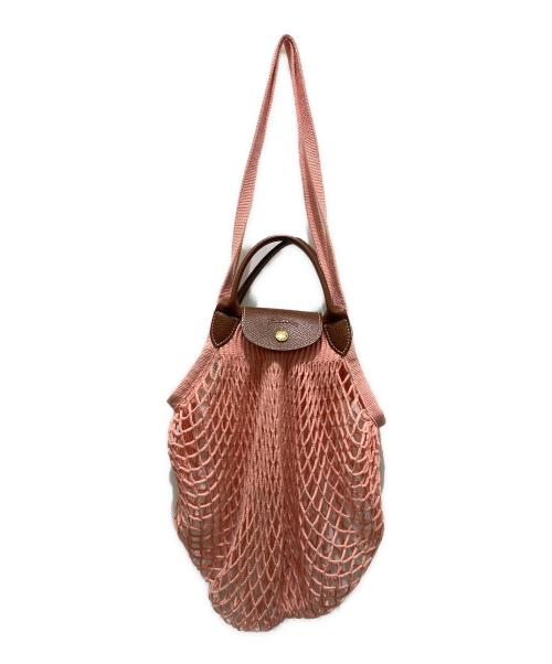 LONGCHAMP（ロンシャン）LONGCHAMP (ロンシャン) メッシュバッグ　10121 ピンクの古着・服飾アイテム