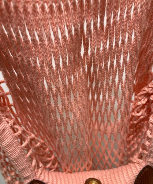 LONGCHAMP（ロンシャン）LONGCHAMP (ロンシャン) メッシュバッグ　10121 ピンクの古着・服飾アイテム