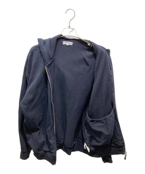 CAHLUMN（カウラム）CAHLUMN (カウラム) Heavy Weight Jersey Thermal 　1023390900031Lined Zip Hoodie ブラック サイズ:Lの古着・服飾アイテム