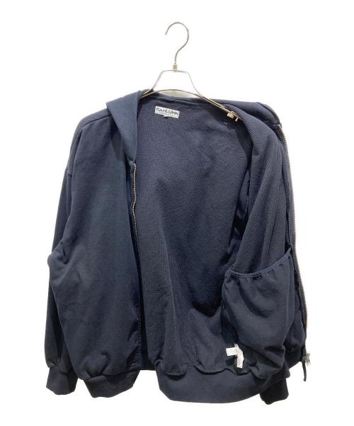 CAHLUMN（カウラム）CAHLUMN (カウラム) Heavy Weight Jersey Thermal 　1023390900031Lined Zip Hoodie ブラック サイズ:Mの古着・服飾アイテム