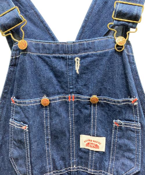 round house（ラウンドハウス）round house (ラウンドハウス) オーバーオール ブルー サイズ:36の古着・服飾アイテム
