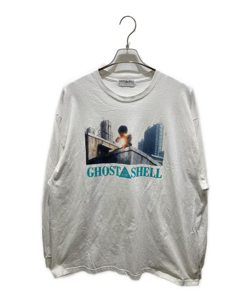 flagstuff（フラグスタフ）flagstuff (フラグスタフ) GHOST IN THE SHELL (ゴーストインザシェル) プリントカットソー　FS1616 ホワイト サイズ:XXLの古着・服飾アイテム