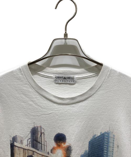 flagstuff（フラグスタフ）flagstuff (フラグスタフ) GHOST IN THE SHELL (ゴーストインザシェル) プリントカットソー　FS1616 ホワイト サイズ:XXLの古着・服飾アイテム