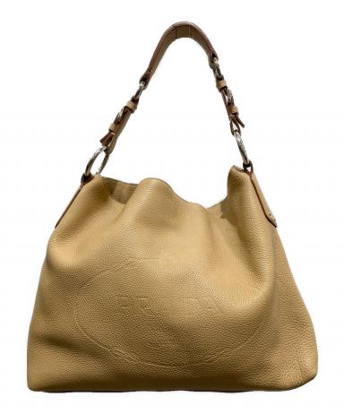 本物 プラダ PRADA レザー ショルダーバッグ ベージュ BR4477 バッグ 中古 楽天市場】本物 プラダ PRADA レザー ショルダーバッグ ベージュ