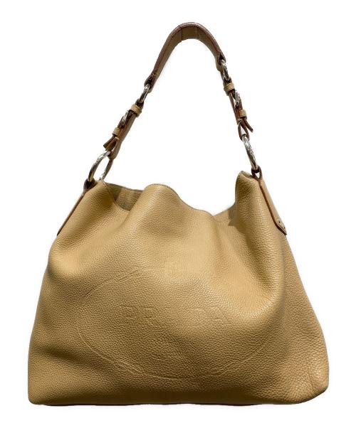 PRADA（プラダ）PRADA (プラダ) レザーバッグ　BR4373　31 14 ベージュの古着・服飾アイテム