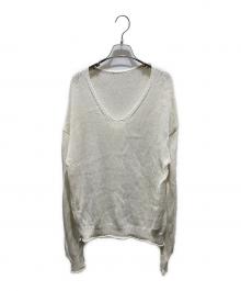 Gypsohila（ジプソフィア）の古着「Lightly Knit Tops　GPG-511」｜ベージュ