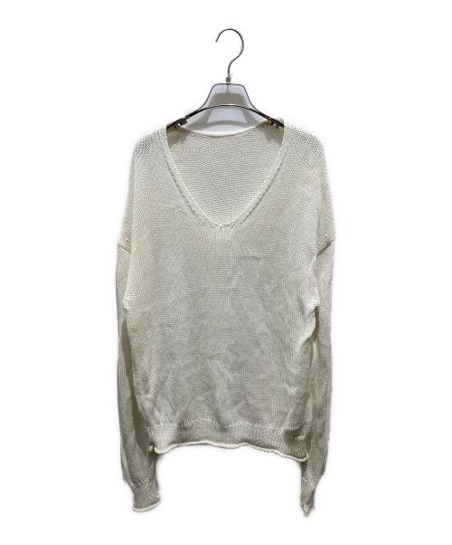 Gypsohila（ジプソフィア）Gypsohila (ジプソフィア) Lightly Knit Tops　GPG-511 ベージュ サイズ:Fの古着・服飾アイテム