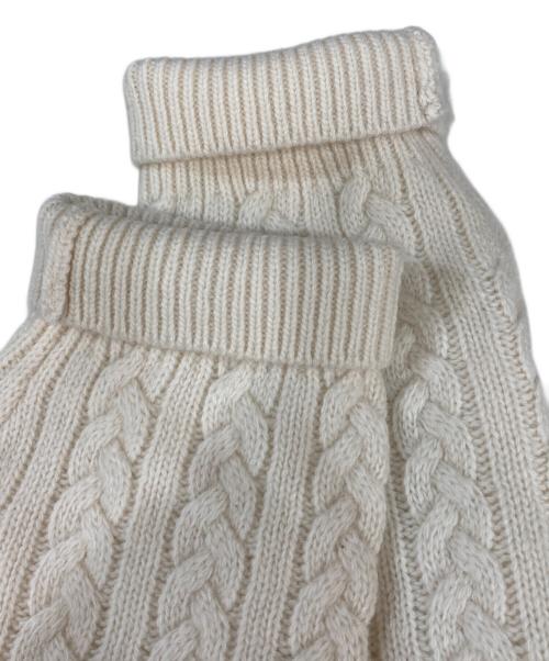 ebure（エブール）EBURE (エブール) カシミヤ混カーディガン ベージュ サイズ:表記無しの為実寸参照の古着・服飾アイテム