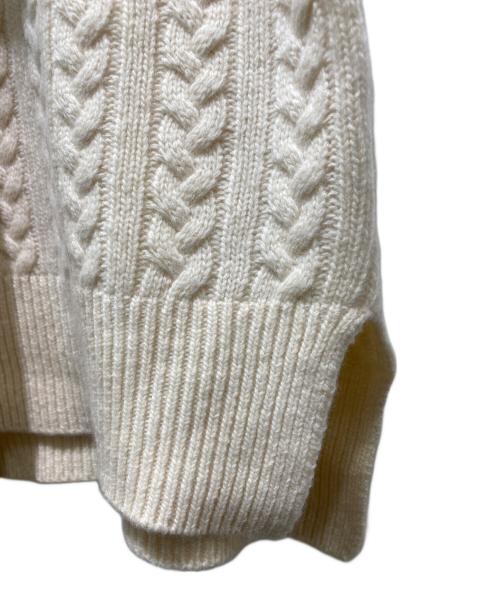 ebure（エブール）EBURE (エブール) カシミヤ混カーディガン ベージュ サイズ:表記無しの為実寸参照の古着・服飾アイテム