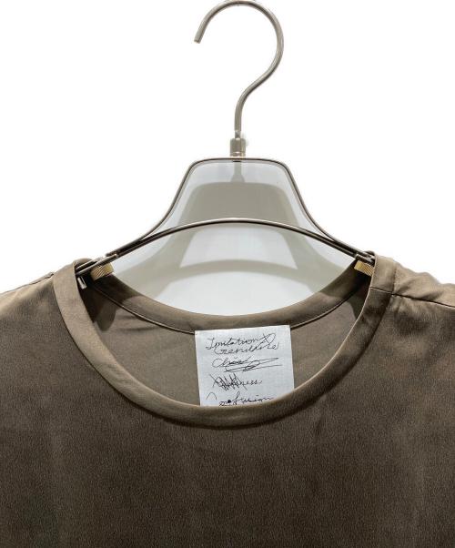 CHAOS（カオス）CHAOS (カオス) シルクフィブリルTシャツ　CH006027ER ブラウン サイズ:Ｆの古着・服飾アイテム