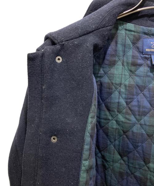 346 BROOKS BROTHERS（346 ブルックスブラザーズ）346 BROOKS BROTHERS (346 ブルックスブラザーズ) メルトンウール バーシティジャケット ブラック サイズ:Mの古着・服飾アイテム