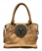 DIESELディーゼル）の古着「ハンドレザーバッグ」｜ブラウン