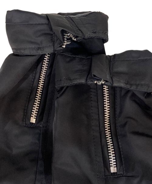 DIESEL（ディーゼル）DIESEL (ディーゼル) ナイロンライダースジャケット　RAEZA ブラック サイズ:Sの古着・服飾アイテム