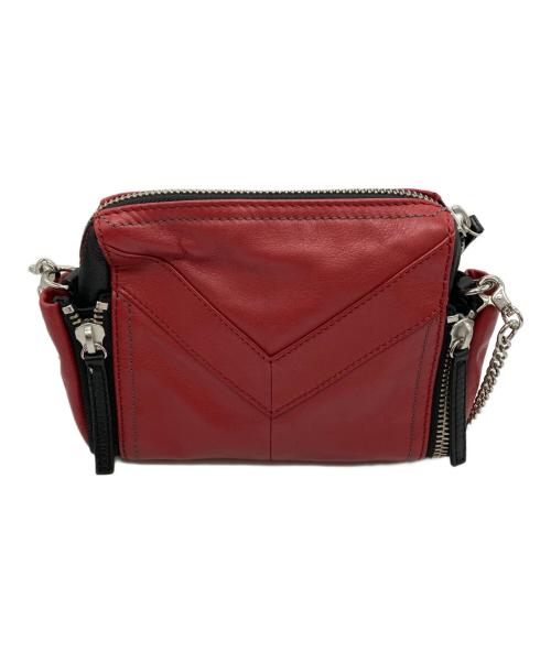 DIESEL（ディーゼル）DIESEL (ディーゼル) LE-ZIPPER ショルダーバッグ レッドの古着・服飾アイテム
