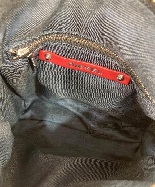 DIESEL（ディーゼル）DIESEL (ディーゼル) LE-ZIPPER ショルダーバッグ レッドの古着・服飾アイテム