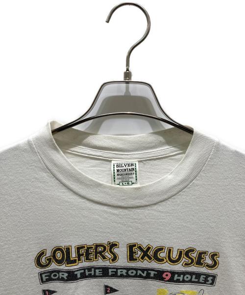 silver mountain（シルヴァー・マウンテン）silver mountain (シルヴァー・マウンテン) 半袖Tシャツ ホワイト サイズ:Lの古着・服飾アイテム