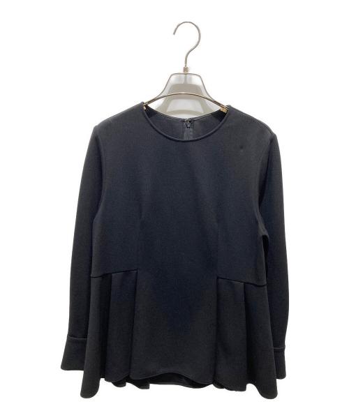 NOLLEY'S（ノーリーズ）NOLLEY'S (ノーリース) ウォッシャブルカットジョーゼットサイドタックブラウス　4-0036-1-01-051 ブラック サイズ:FREEの古着・服飾アイテム