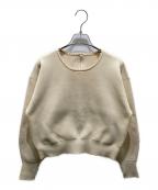 NOLLEY'Sノーリーズ）の古着「《手洗い可能》ミニパール片畦プルオーバーニット　3-0058-6-02-086」｜ベージュ